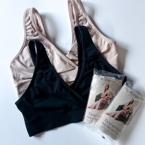 H&M Women's Nursing Bras - Black and Beige - Medium